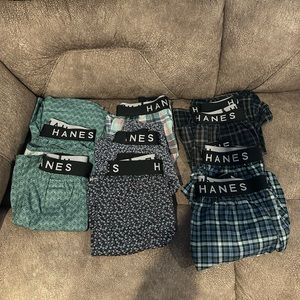 Men’s Hanes Ultimate Woven Boxers * 9 Pairs* Never Worn